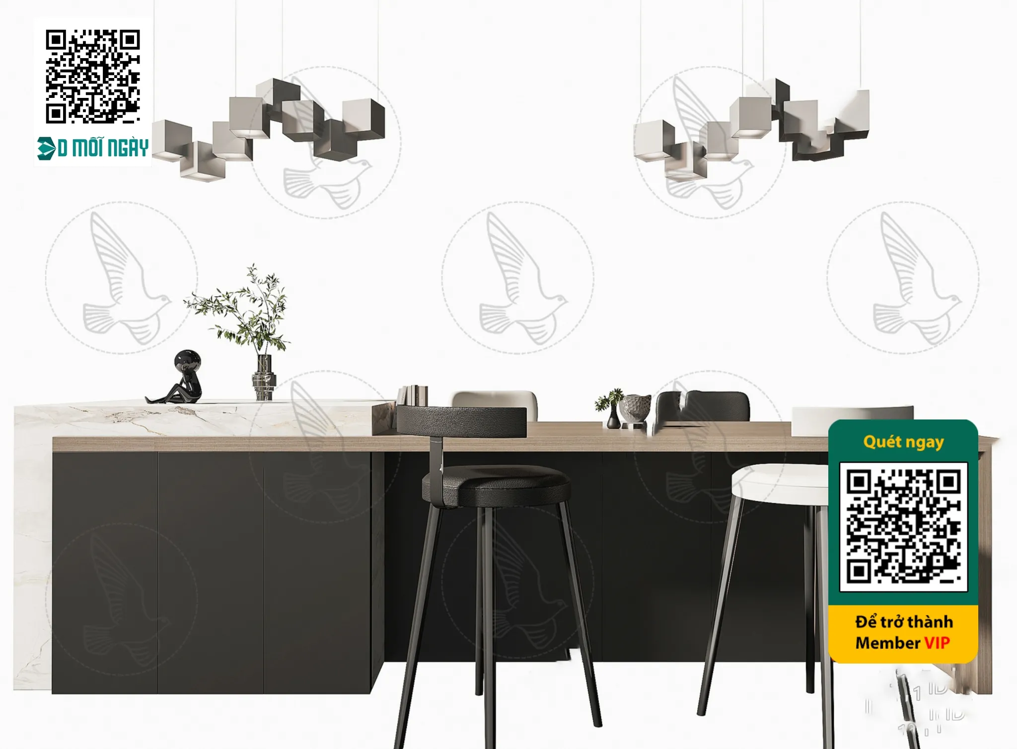 Bar chair 3D – 016 – 3721