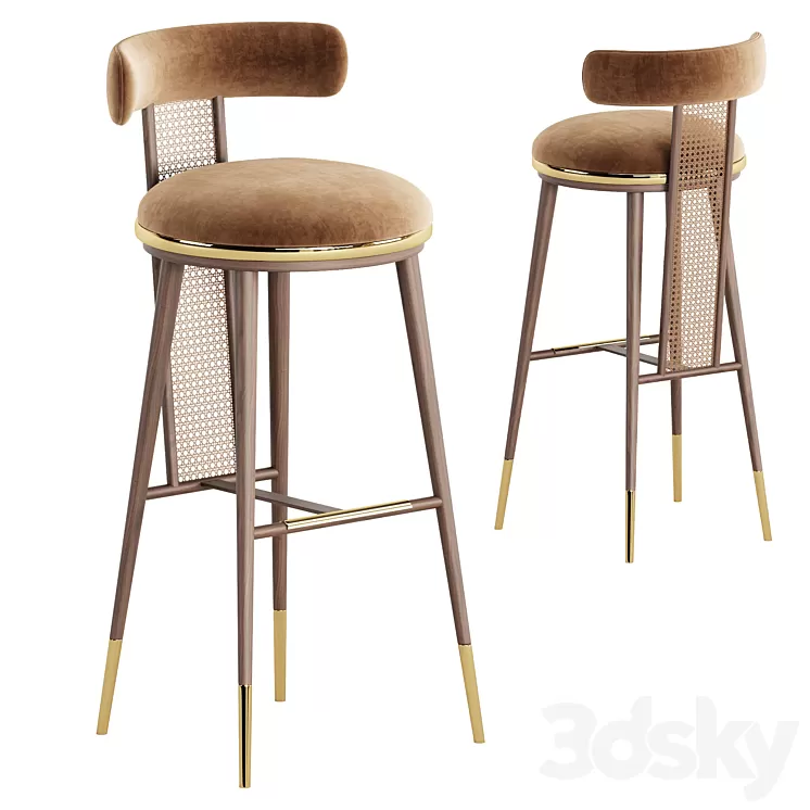 Bar Chair BLAKEY 3D Model Free Download