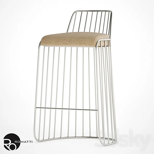 Bar chair Bride’s Veil Bar Romatti 3D Model