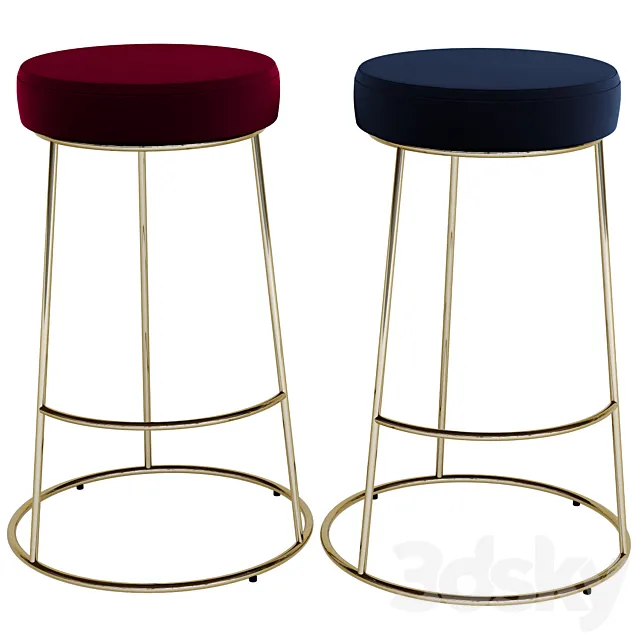 BAR CHAIR Cazarina McLAIN 3D Model