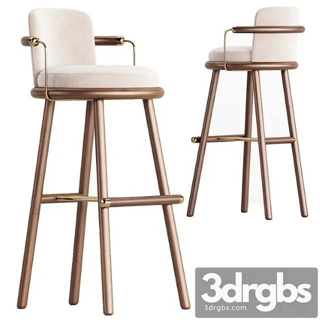 Bar Chair Darla 14 3D Model Download