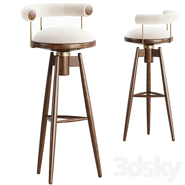 Bar Chair DYLAN 3D Model Bar Chair DYLAN 3D Model