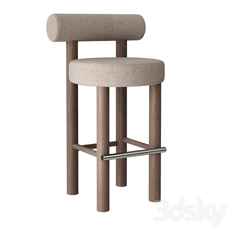 Bar Chair Gropius CS2 3D Model Free Download