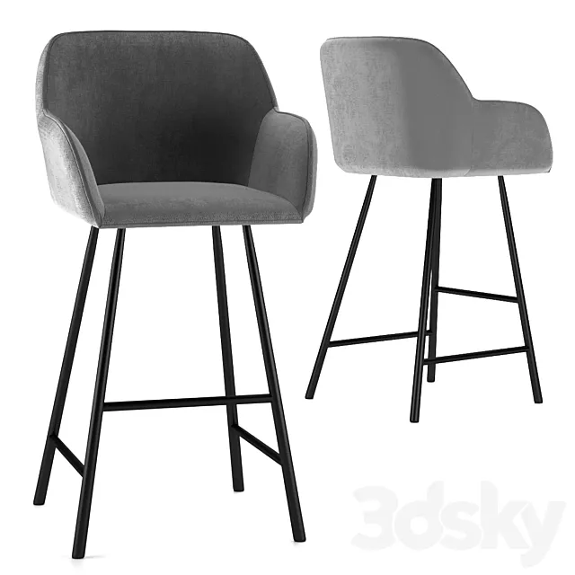 Bar chair Kevin 3D Model