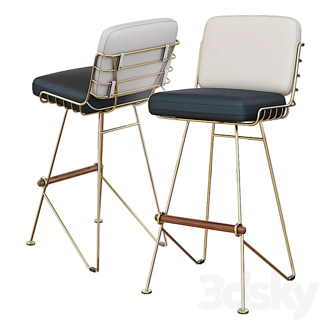 BAR CHAIR Loft Designe 1419 3D Model