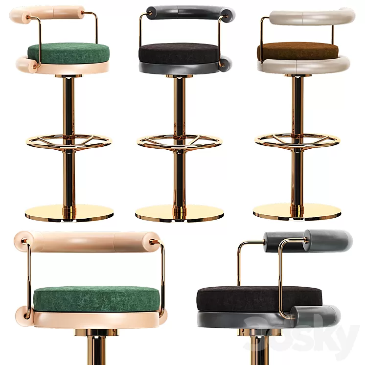 Bar chair otis i 3D Model Bar chair otis i 3D Model