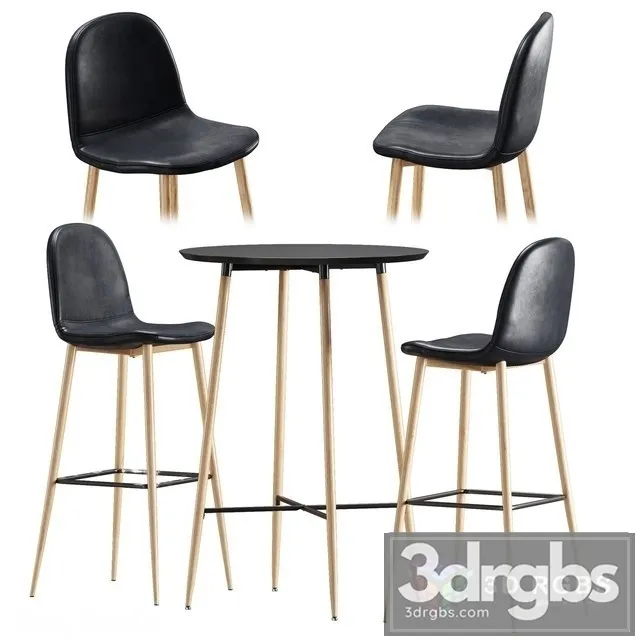 Bar Chair Table Jysk Jonstrup 3D Model Download Bar Chair Table Jysk Jonstrup 3D Model Download