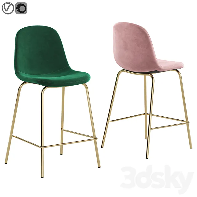 Bar chair Valencia 3DModel Bar chair Valencia 3DModel
