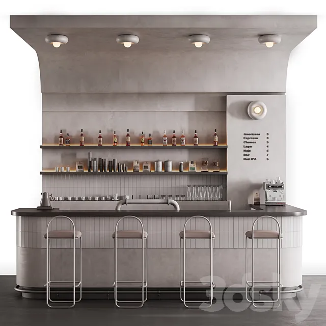 Bar counter 3D Model