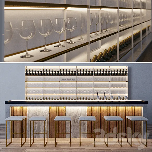 Bar counter 3D Model