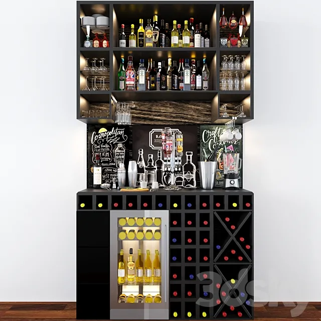 Bar counter 3D Model