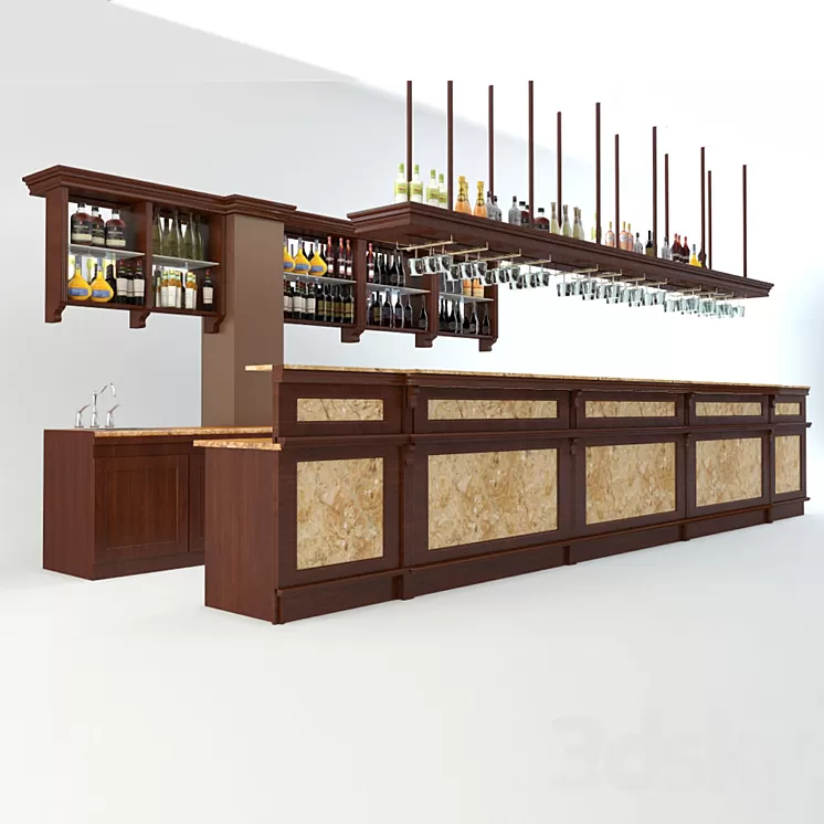 Bar counter 3D Model