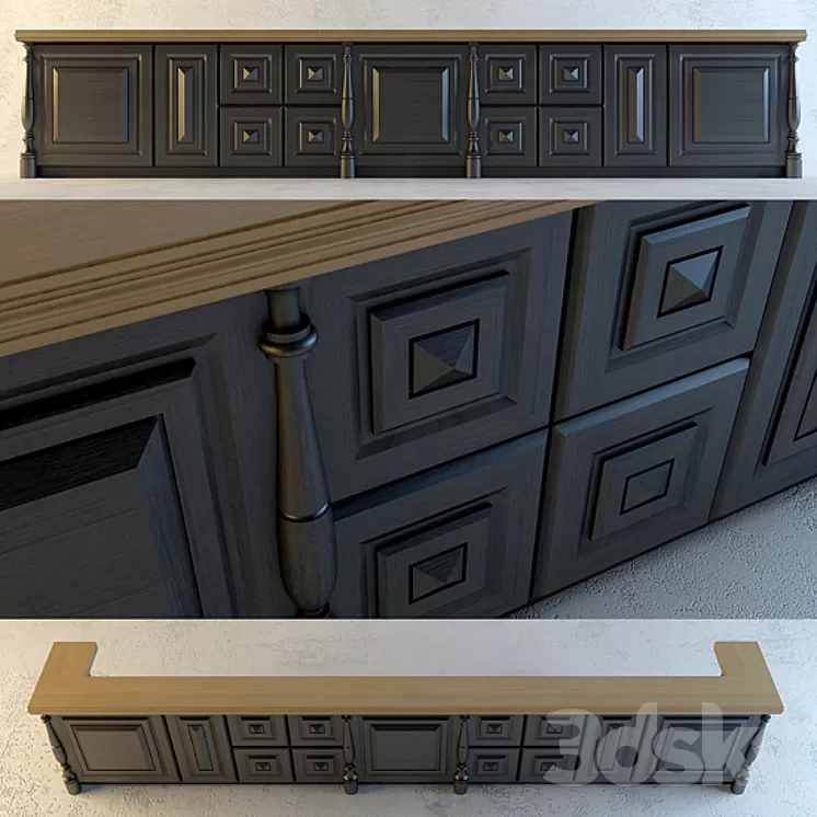 Bar counter 3D Model
