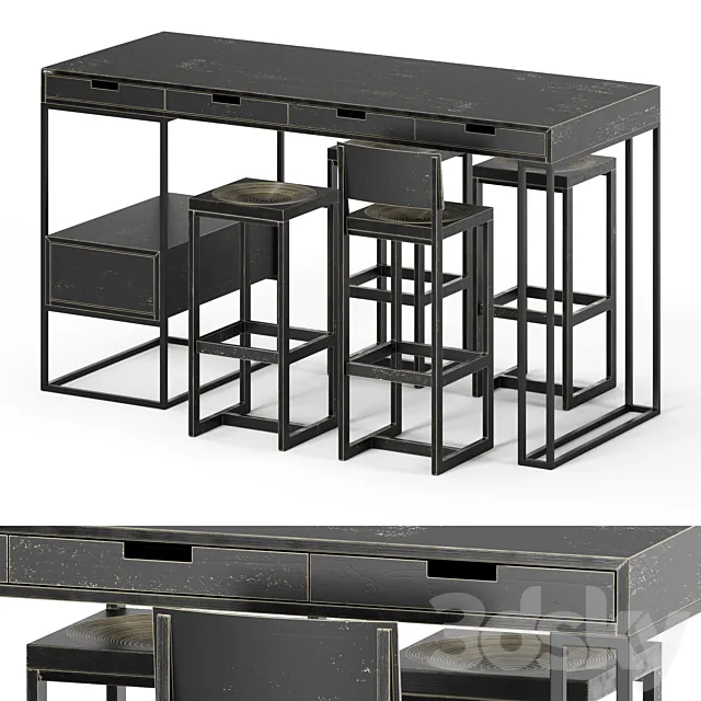 Bar furniture set ARCHPOLE 3D Model Bar furniture set ARCHPOLE 3D Model