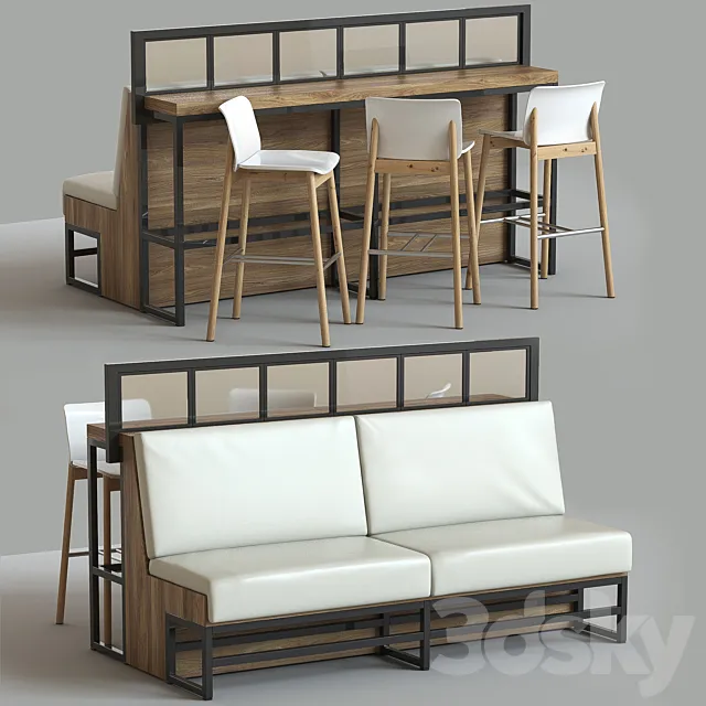 Bar Set 3D Model