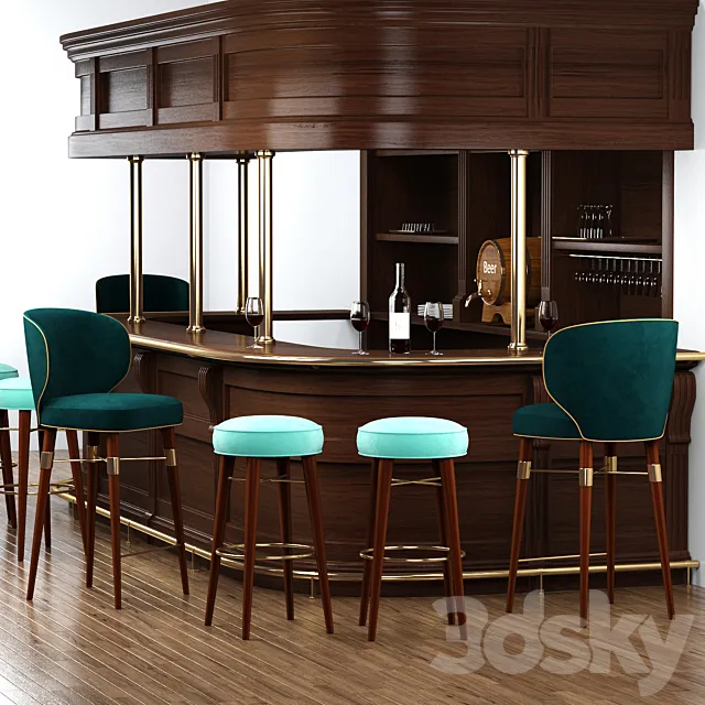 Bar set by Ottiu 3D Model