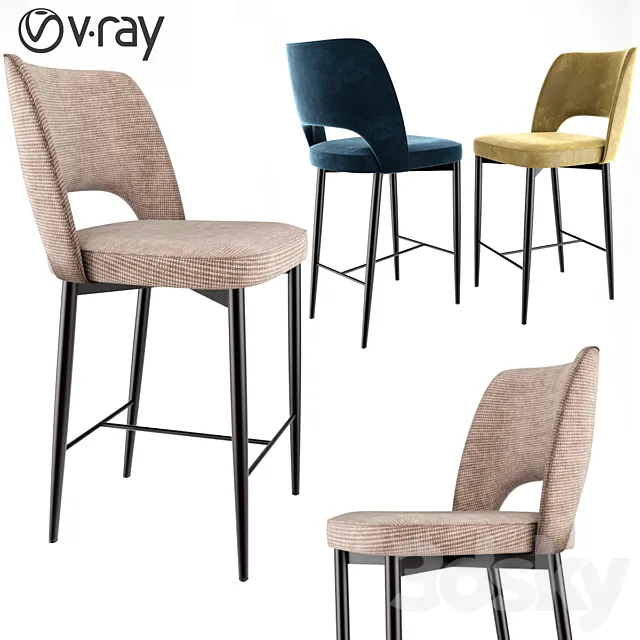 Bar Stool 2 3D Model Bar Stool 2 3D Model