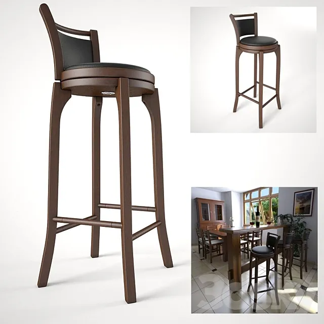 Bar Stool 3D Model Bar Stool 3D Model