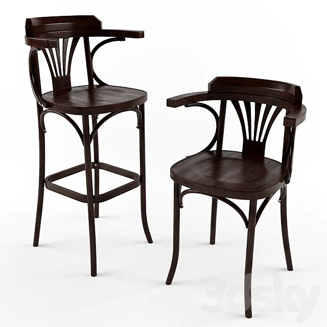 Bar stool 3D Model Bar stool 3D Model