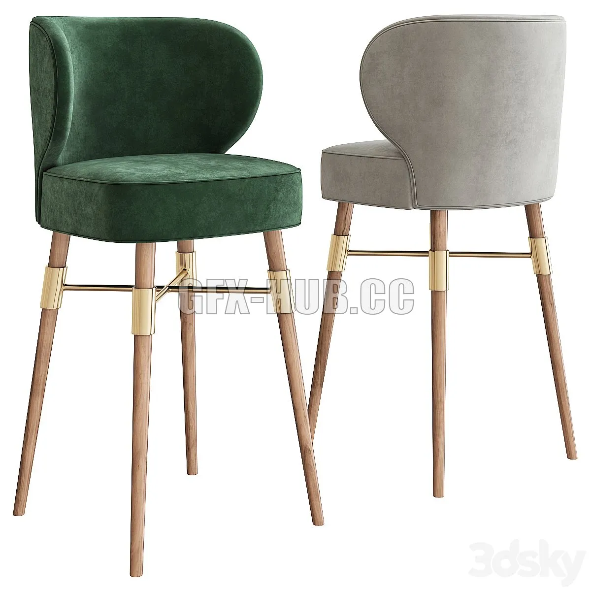 Bar stool 3D Model