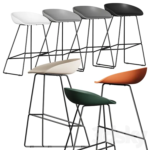 Bar stool aas 3D Model