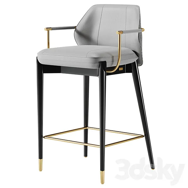 Bar stool Algerone II 3D Model