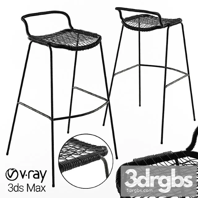 Bar stool allu gervasoni restaurant woven knitted Bar stool allu gervasoni restaurant woven knitted