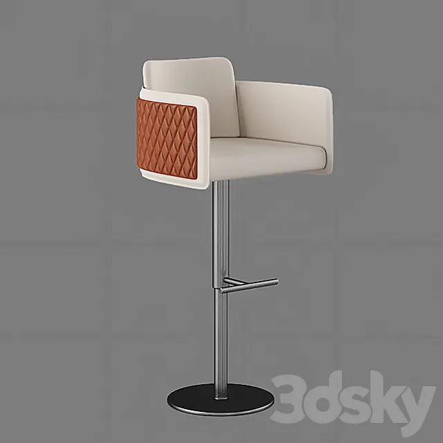Bar stool Amet Sgabello 3D Model Bar stool Amet Sgabello 3D Model