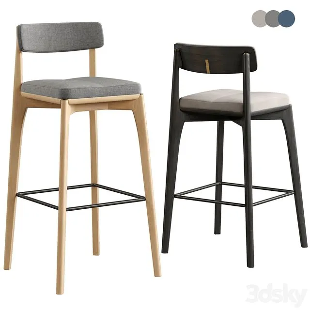 Bar stool Aska. Latitude 3D Model Bar stool Aska. Latitude 3D Model