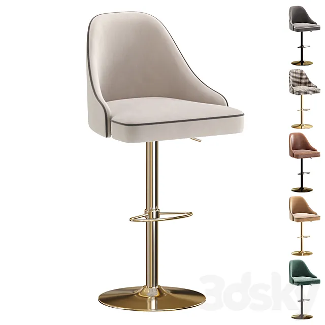 Bar Stool BERRY By Cazarina Interiors_Барный стул БЕРРИ 3D Model