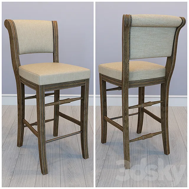 Bar Stool BJ VIP 3D Model