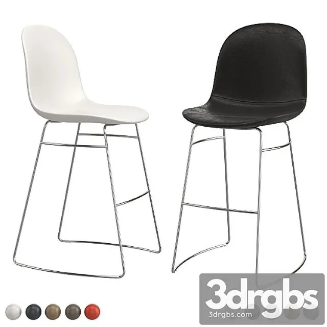 Bar stool calligaris academy 2. 2 3D Model Download