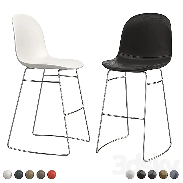 Bar stool Calligaris Academy 2. 3D Model Bar stool Calligaris Academy 2. 3D Model