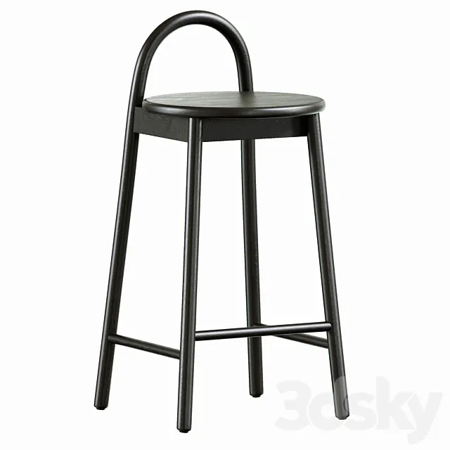 bar stool Circle 3D Model