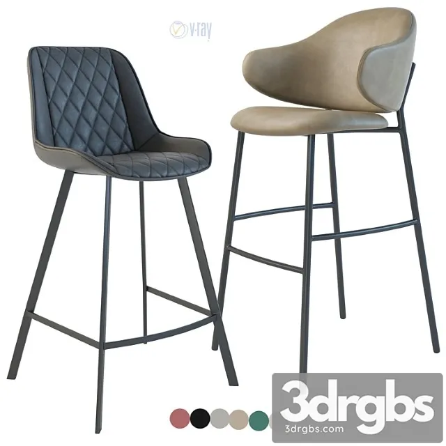 Bar stool & counter stool la forma arian. calligaris holly 2 3D Model Download