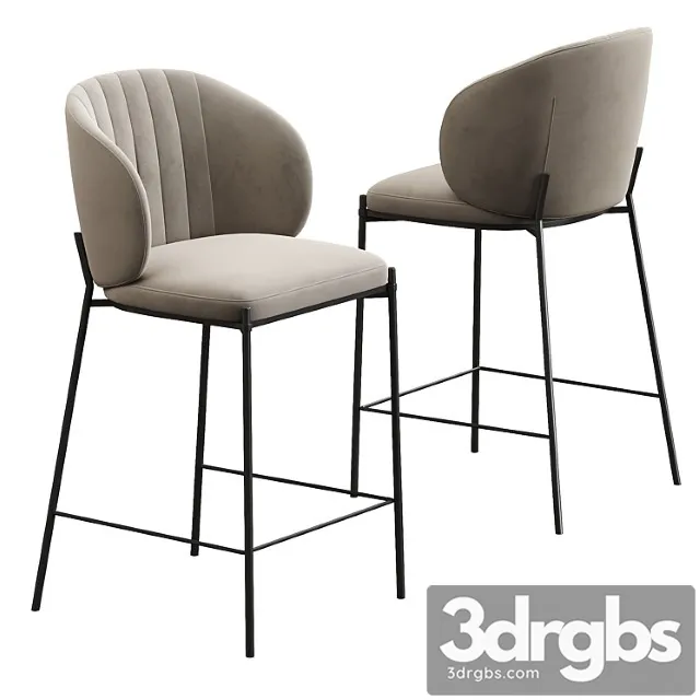 Bar stool cruz 2 3D Model Download