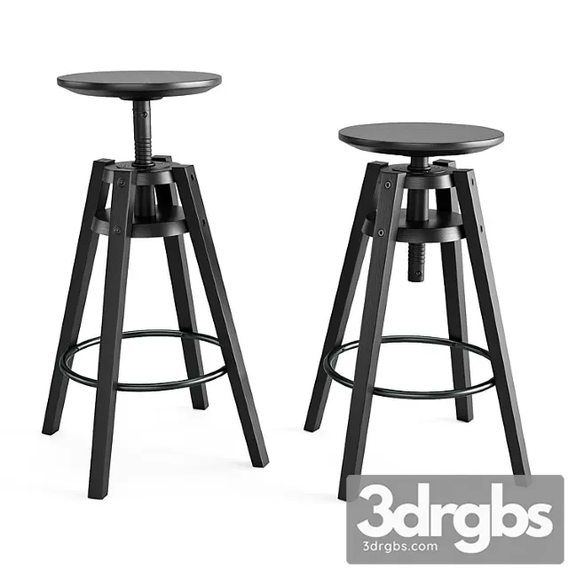 Bar stool dalfred 2 3D Model Download