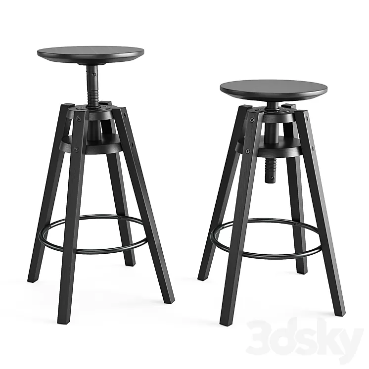 Bar stool dalfred 3D Model Bar stool dalfred 3D Model