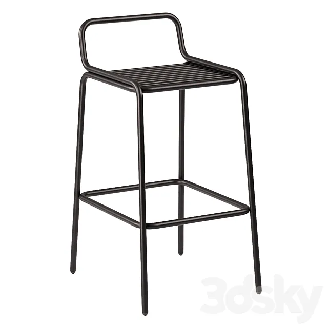 Bar stool “Duga L” 3D Model Bar stool “Duga L” 3D Model