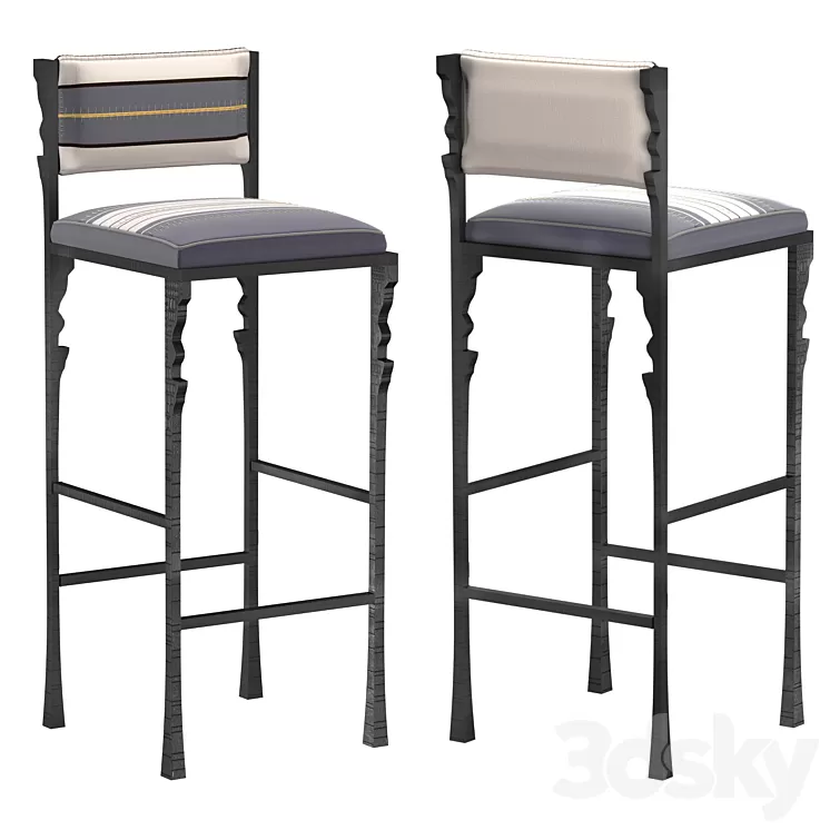 BAR STOOL ENGRENAGE 3D Model Free Download