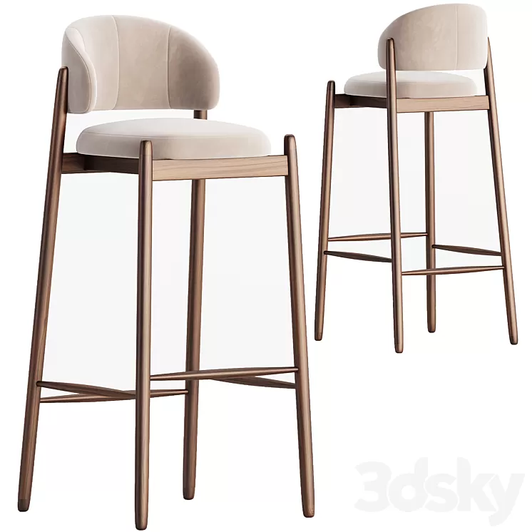 Bar stool Family Look 3D Model Free Download