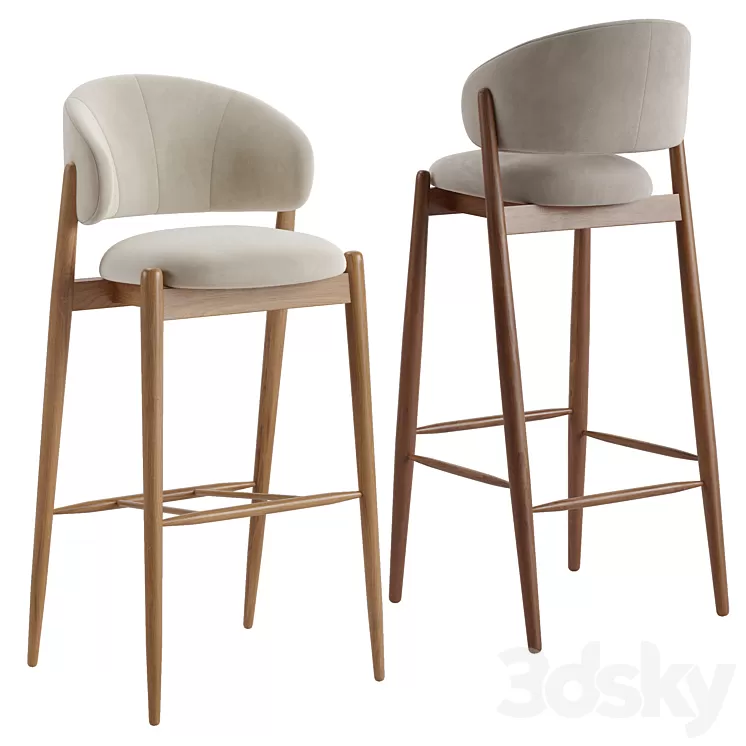 Bar stool Family Look 3D Model Free Download