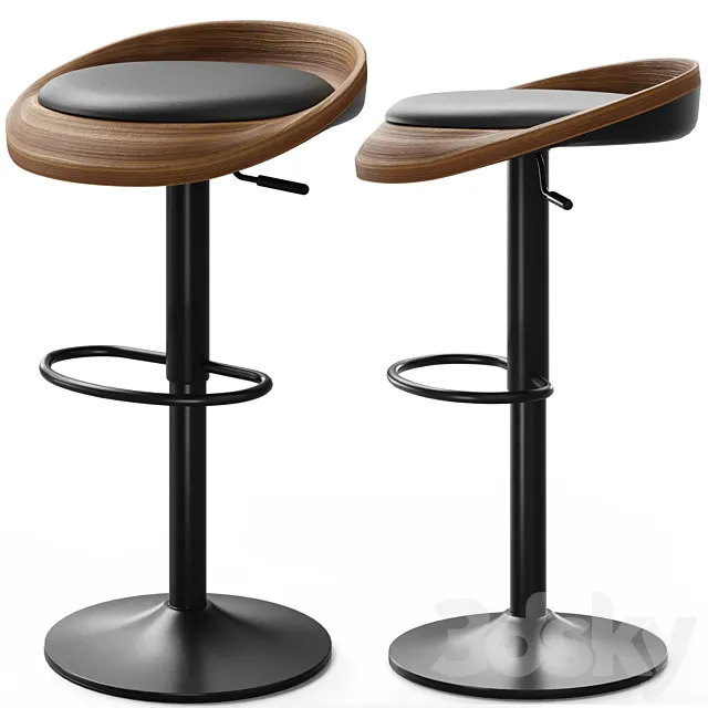 Bar stool GOE by Montly 3DModel Bar stool GOE by Montly 3DModel