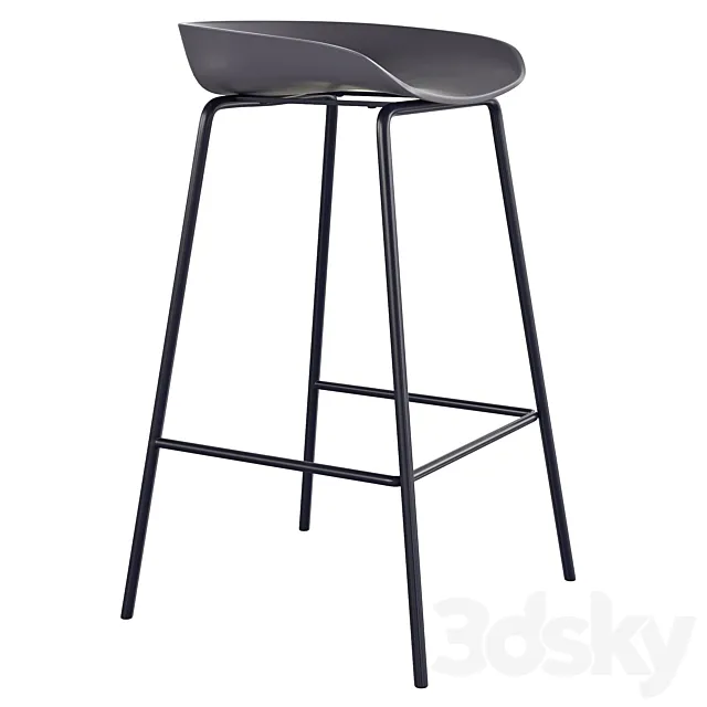 Bar stool Halmar H94 3D Model Bar stool Halmar H94 3D Model