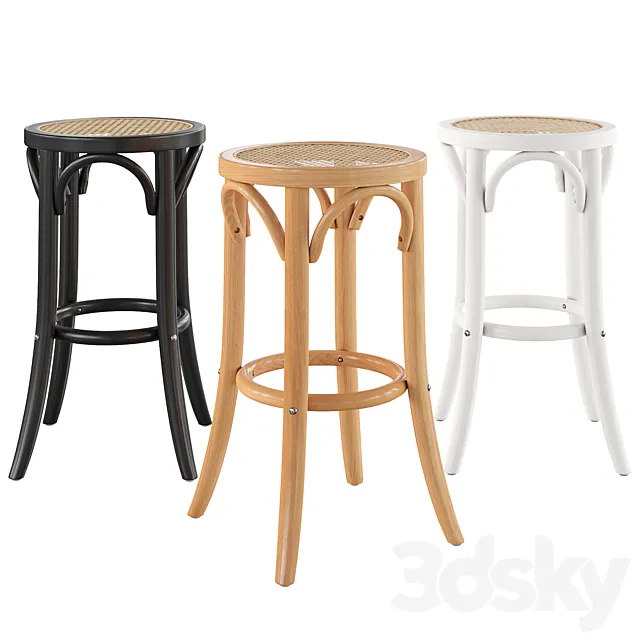 Bar stool Harlo 3D Model Bar stool Harlo 3D Model