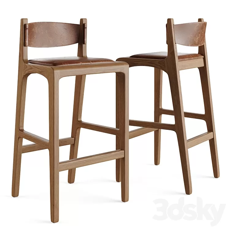 Bar stool. Helga estudiobola 3D Model Bar stool. Helga estudiobola 3D Model