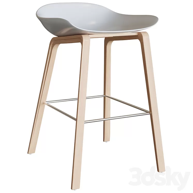 Bar stool Hi-Light Barstool Chair 3D Model Free Download
