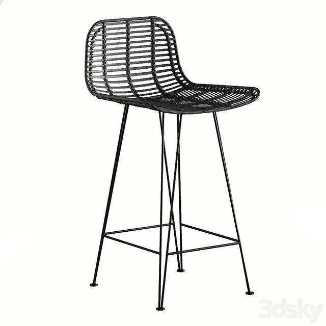 Bar stool hk living 3D Model
