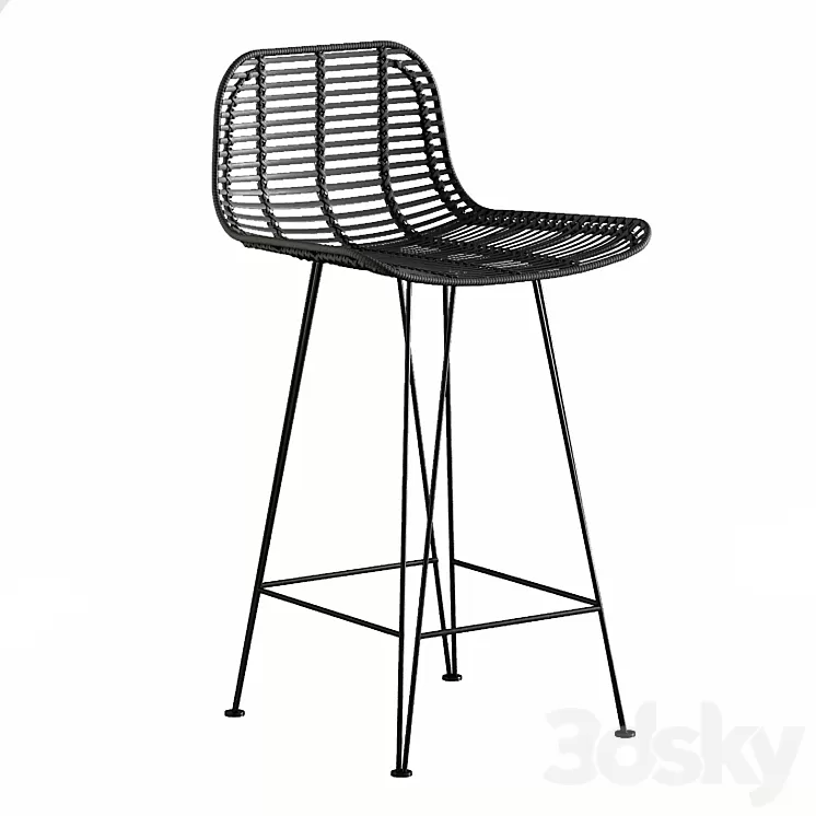 Bar stool hk living 3D Model Bar stool hk living 3D Model
