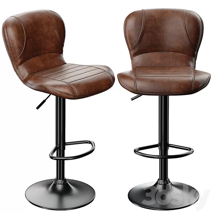 Bar stool hold woodville 3D Model Bar stool hold woodville 3D Model